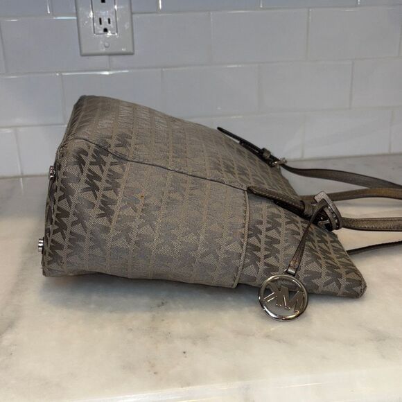 Michael Kors Bag Purse Handbag Pocketbook Charlotte Signature Jet Set Tote Bag - Picture 7 of 16